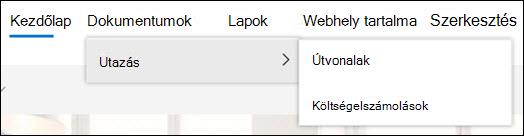 Legfontosabb navigációs szintek