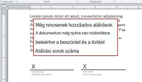 Első aláírás nélküli dokumentum, amely így még módosítható