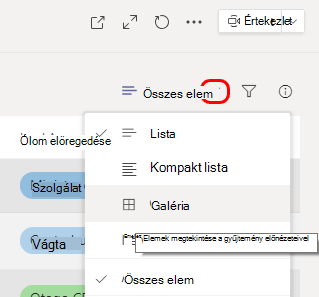 menü galérianézettel