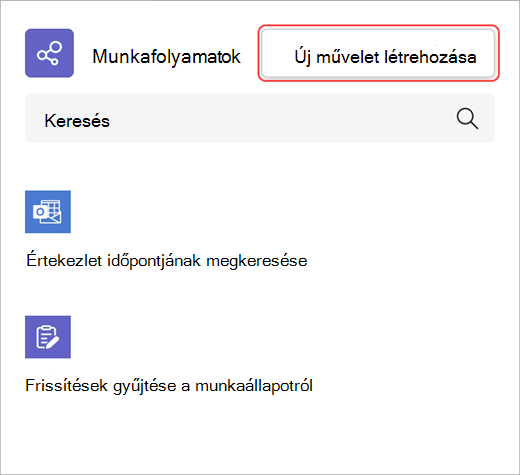 Screenshot showing how to create a new workflow action