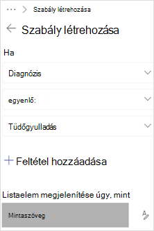 Példa szabályra