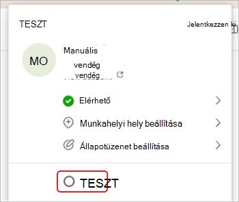 Képernyőkép: szervezetváltás a Microsoft Teamsben.