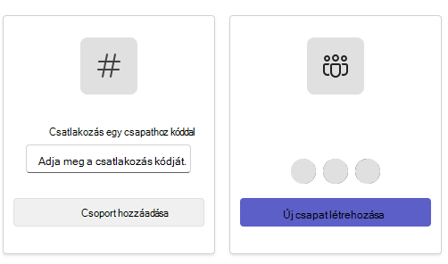 Csapat képernyő