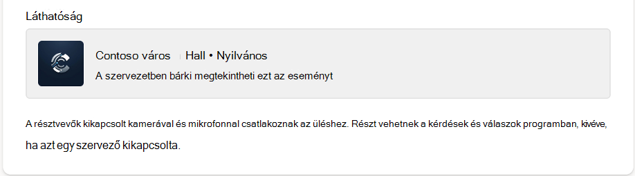 A láthatóság, hogy a városháza nyilvános vagy privát lesz-e.