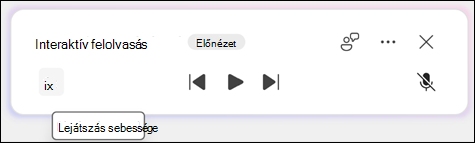 Válassza ki a felolvasási sebességet.