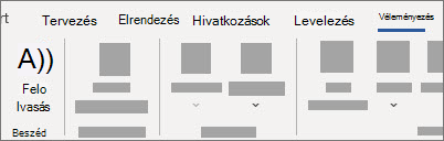 Válassza a Felolvasás gombot