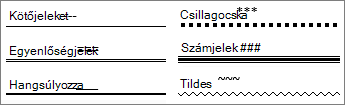 Vízszintes vonal példa mintavételező