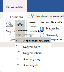 Sortöréssel kapcsolatos beállítások