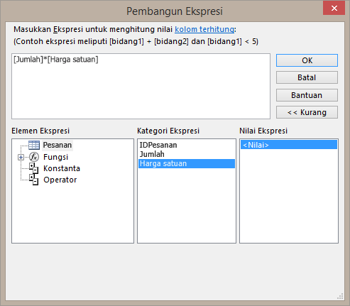 Membuat penghitungan dalam bidang terhitung baru