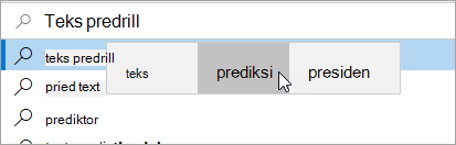 Gambar prediksi teks