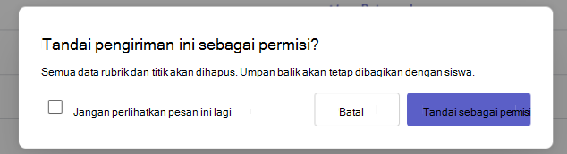 Menandai sebagai dimaafkan