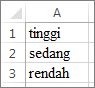 Contoh daftar kustom