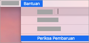 Bantuan > Periksa Updates