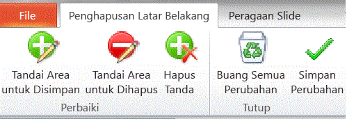 Tab hapus latar belakang