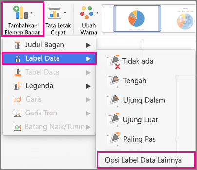 Tambahkan Elemen Bagan Office untuk Mac