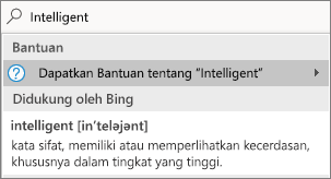 Pencarian Beri Tahu Saya dengan kata yang ditentukan