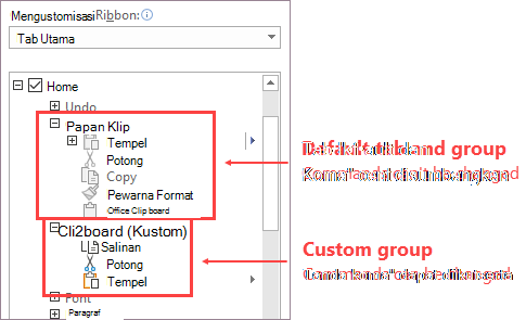 Grup perintah kustom