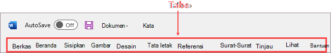 Tab pada pita