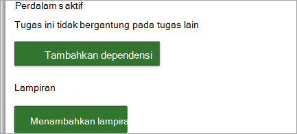 Lampirkan tautan dan file ke tugas proyek Anda