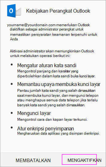 Mengaktifkan
