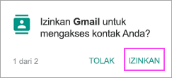 Perbolehkan kontak