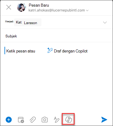 Kotak tulis pesan di iOS dan Android