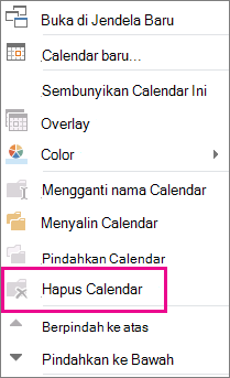 Perintah hapus berwarna abu-abu
