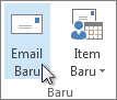 Klik email baru.