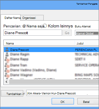 Menambahkan pengguna ke tingkat izin