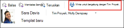 Permintaan untuk bergabung dalam grup dari email