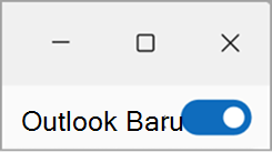 beralih keluar dari cuplikan layar outlook baru