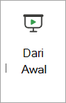 Perintah Dari Awal pada pita di PowerPoint untuk web.