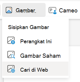 Menyisipkan Gambar dari Pencarian di Web di PowerPoint untuk web