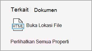 cuplikan layar memperlihatkan properti powerpoint lainnya