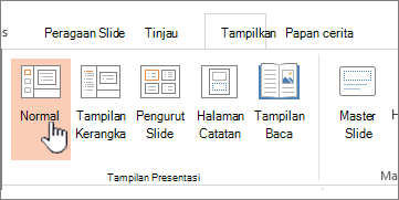 Pita Tampilan dengan Normal disorot