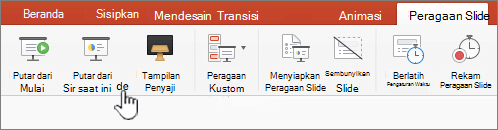 Tombol Putar dari slide saat ini