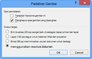 Opsi Padatkan Gambar