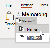 Menyalin slide