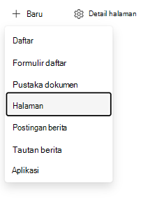 Membuat titik entri halaman