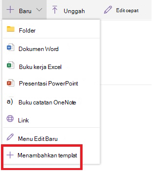 Tambahkan Templat