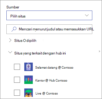 Pilih situs
