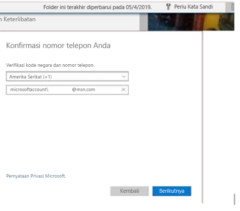 Permintaan telepon Outlook.com
