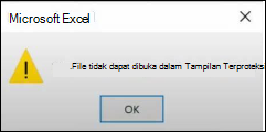 Kesalahan file tampilan terproteksi di Office