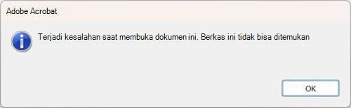 Kesalahan cetak cepat PDF Outlook Desktop