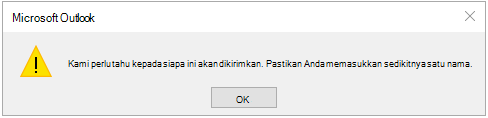 Kesalahan tugas Kami perlu mengetahui siapa yang harus dikirimi ini