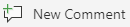The New Comment button on the Review tab in Visio.