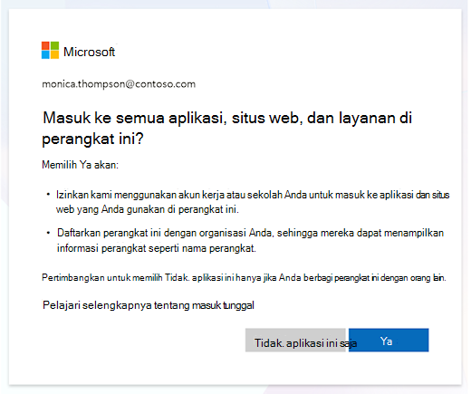 Perintah Masuk ke perangkat