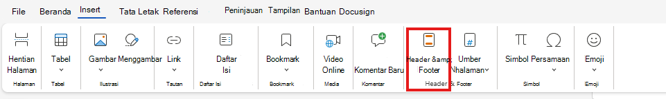 Masukkan H&F dari Pita