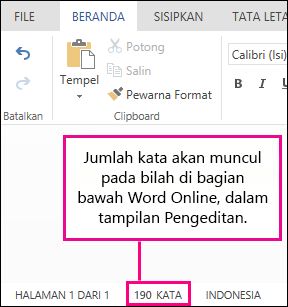 Hitungan Word