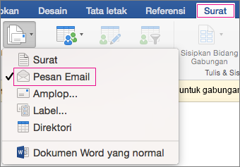 email gabungan surat